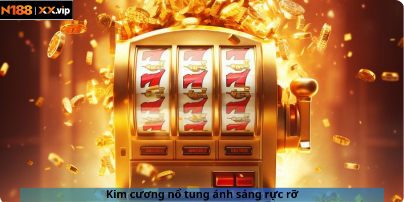 Kim cương nổ tung ánh sáng rực rỡ